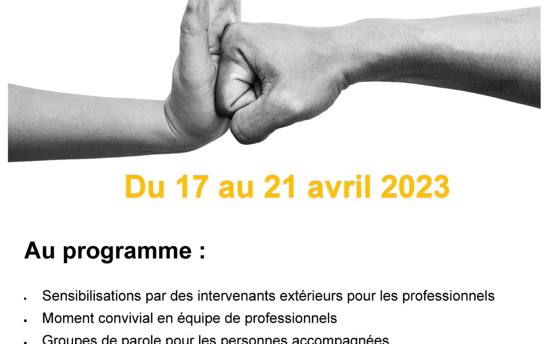 Intervention sur la bientraitance vendredi 21 avril de 16h30 à 18h30