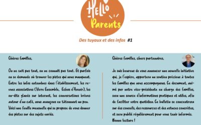 Hello Parents, la newsletter dédiée aux familles !