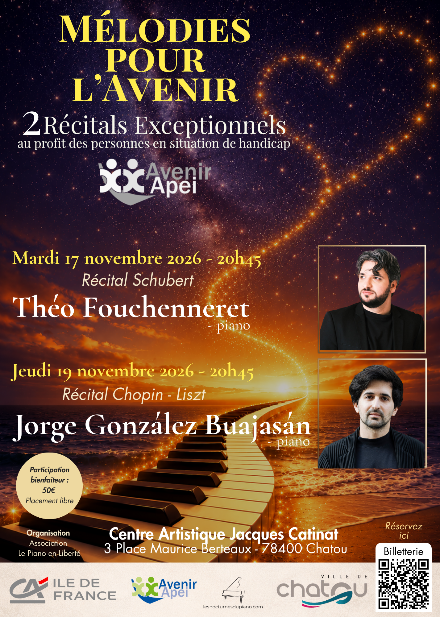 2026-Affiche Concerts Caritatifs – A4- Avenir Apei